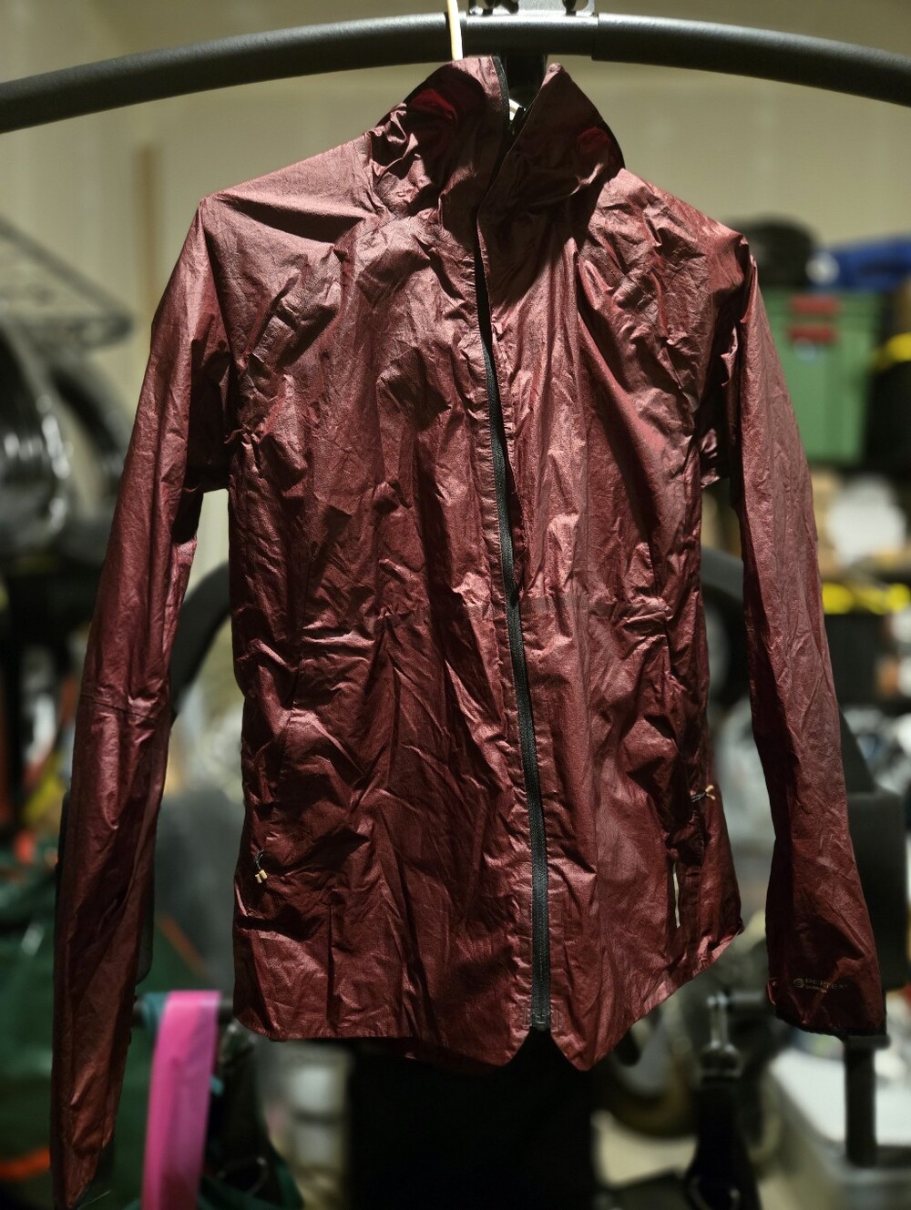 REI Women's Lightweight Hooded Windbreaker Jacket - Burgundy